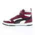 Фото #9 товара Puma RBD Game 38583920 Mens Burgundy Leather Lifestyle Sneakers Shoes