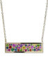 Фото #1 товара Anzie multi-Sapphire Bar Pendant Necklace (3/4 ct. t.w.) in 14k Gold, 16" + 1" extender