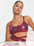 Фото #2 товара Simmi Tall Summer sequin bralette top co-ord in pink