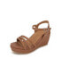 ფოტო #1 პროდუქტის Women's Viki Platform Wedge Sandals