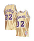 ფოტო #2 პროდუქტის Men's Magic Johnson Gold Los Angeles Lakers 75th Anniversary 1984-85 Hardwood Classics Swingman Jersey