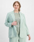 Фото #1 товара Plus Size Notched-Collar Open-Front Blazer