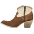 Фото #3 товара Corral Boots Sand & Brown Woven Round Toe Cowboy Booties Womens Brown Casual Boo