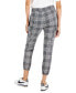 Фото #2 товара Juniors' Plaid Cargo Pull-On Jogger Pants