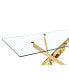 Фото #5 товара Gold Table Clear Glass Top