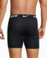 Фото #3 товара Men's 3-Pk. Dri-FIT Essential Micro Long Boxer Briefs