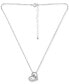 ფოტო #3 პროდუქტის Cubic Zirconia Mom Heart Pendant Necklace, 16" + 2" extender, Created for Macy's