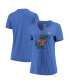 Фото #4 товара Women's Heathered Royal Florida Gators Vault Tri-Blend V-Neck T-shirt
