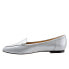 Фото #4 товара Trotters Ember T1853-020 Womens Gray Leather Slip On Loafer Flats Shoes