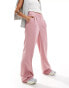 Vila tailored wide leg trousers in dusty pink