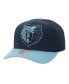 Фото #1 товара Men's Navy, Light Blue Memphis Grizzlies Soul XL Logo Pro Crown Snapback Hat