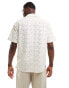 Jack & Jones boxy shirt in white lace