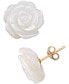 Серьги Macy's Mother-of-Pearl Flower Stud - фото #2