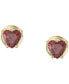 ფოტო #1 პროდუქტის Gold-Tone Crystal Heart Stud Earrings