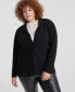 Фото #2 товара Plus Size 100% Cashmere Blazer, Created for Macy's