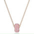 Фото #1 товара Swarovski Damen Halskette mit Anhänger Stone Rosa Pavé, Roségoldfarbe 5642887