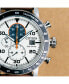 ფოტო #6 პროდუქტის Eco-Drive Men's Chronograph Brown Leather Strap Watch 44mm