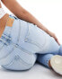 Фото #4 товара Stradivarius mom jean in light blue wash