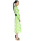 Фото #12 товара Women's Palm Printed Belted Midi Dress