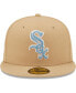 Men's Tan Chicago White Sox 2005 World Series Sky Blue Undervisor 59FIFTY Fitted Hat