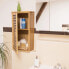 Фото #2 товара Шкаф для ванной комнаты Relaxdays Badezimmer Hängeschrank Bambus 2 Ablagen