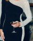 Women's Two-Tone Long-Sleeve Jersey-Knit Gown