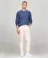 Men's Textured Knit Stripe Crewneck Sweater