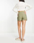 Фото #4 товара Stradivarius rustic wrap skort in khaki