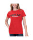 ფოტო #1 პროდუქტის Women's Heathered Red Tampa Bay Buccaneers Main Game T-shirt