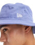 New Era logo bucket hat in blue