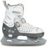 Коньки для хоккея на льду Nijdam Semi Soft Boot Adjustable Ice Hockey Girls Белый/Серый/Черный, EU 29-32 - фото #2