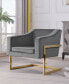 Фото #7 товара Hampshire 31" Velvet with Stainless Steel Modern Accent Chair