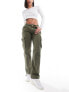 Pimkie straight leg cargo trousers in khaki