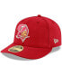 Фото #1 товара Men's Red Tampa Bay Buccaneers Omaha Throwback Low Profile 59Fifty Fitted Hat