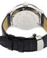 ფოტო #3 პროდუქტის Men's Giromondo Swiss Quartz Black Leather Watch 42mm