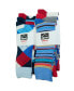 ფოტო #7 პროდუქტის 6 Pack Mens Cotton Dress Socks Mid Calf Argyle Pattern Solids Set