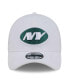 Men's White New York Jets NFL Iced II 39THIRTY Flex Hat