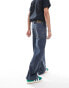 Reclaimed Vintage unisex loose fit jean in vintage mid blue W34 - фото #4