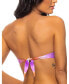Фото #2 товара Women's Deep V Bandeau Bikini Top
