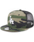 ფოტო #1 პროდუქტის Men's Camo Los Angeles Dodgers Trucker 9FIFTY Snapback Hat