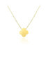 ფოტო #1 პროდუქტის Extra Large Gold Single Clover Necklace