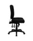 Фото #1 товара Mid-Back Black Fabric Multifunction Ergonomic Swivel Task Chair