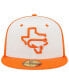 Фото #1 товара Men's White/Orange Corpus Christi Hooks Theme Night 59FIFTY Fitted Hat