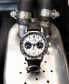 ფოტო #5 პროდუქტის Men's Swiss Automatic Chronograph Intra-Matic Black Leather Strap Watch 40mm