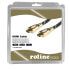 ROLINE 11.88.5690 - 1 m - HDMI Type A (Standard) - HDMI Type A (Standard) - 4096 x 2160 pixels - 3D - Black - Gold