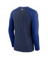 ფოტო #4 პროდუქტის Men's Navy Toronto Blue Jays Authentic Collection Game Raglan Performance Long Sleeve T-shirt