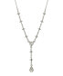Фото #1 товара Symbols of Faith silver-Tone Cross Chain Y-Necklace