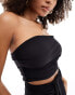 Фото #4 товара Pimkie ruched bandeau top in black