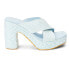 Фото #1 товара BEACH by Matisse Caravan Platform Womens Blue Casual Sandals CARAVAN-460