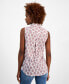 Women's Cotton Paisley Sleeveless Shirt